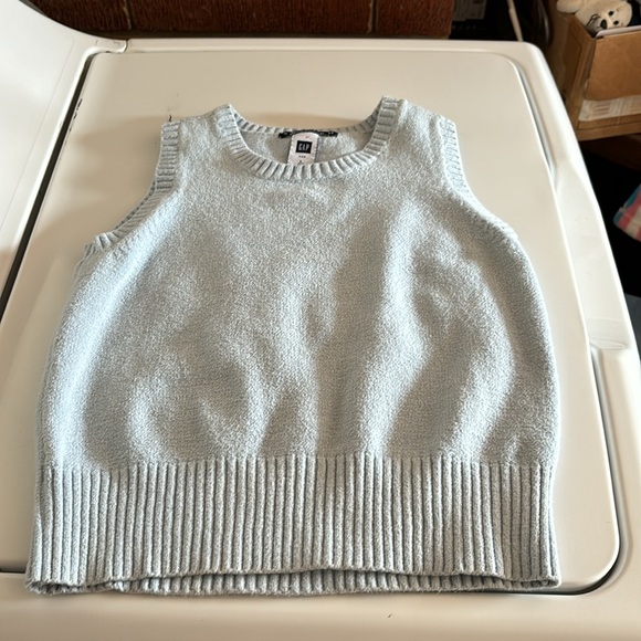 Gap Light Blue Stretch Sweater Vest Cotton Blend Boys Large L (10) - Picture 8 of 13